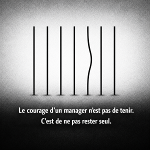Le courage d’un manager n’est pas de tenir, c’est de ne pas rester seul – épuisement managérial