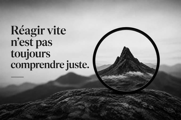 Réagir vite n’est pas toujours comprendre juste – diagnostic managérial sous pression