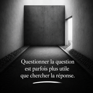 Questionner la question est parfois plus utile que chercher la réponse – faire plus avec moins et management